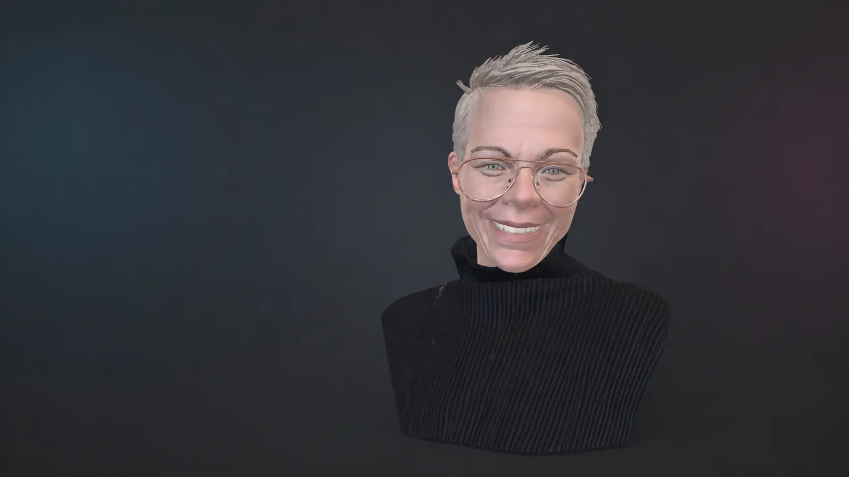 An early portrait model while exploring the process of creating personal miniatures