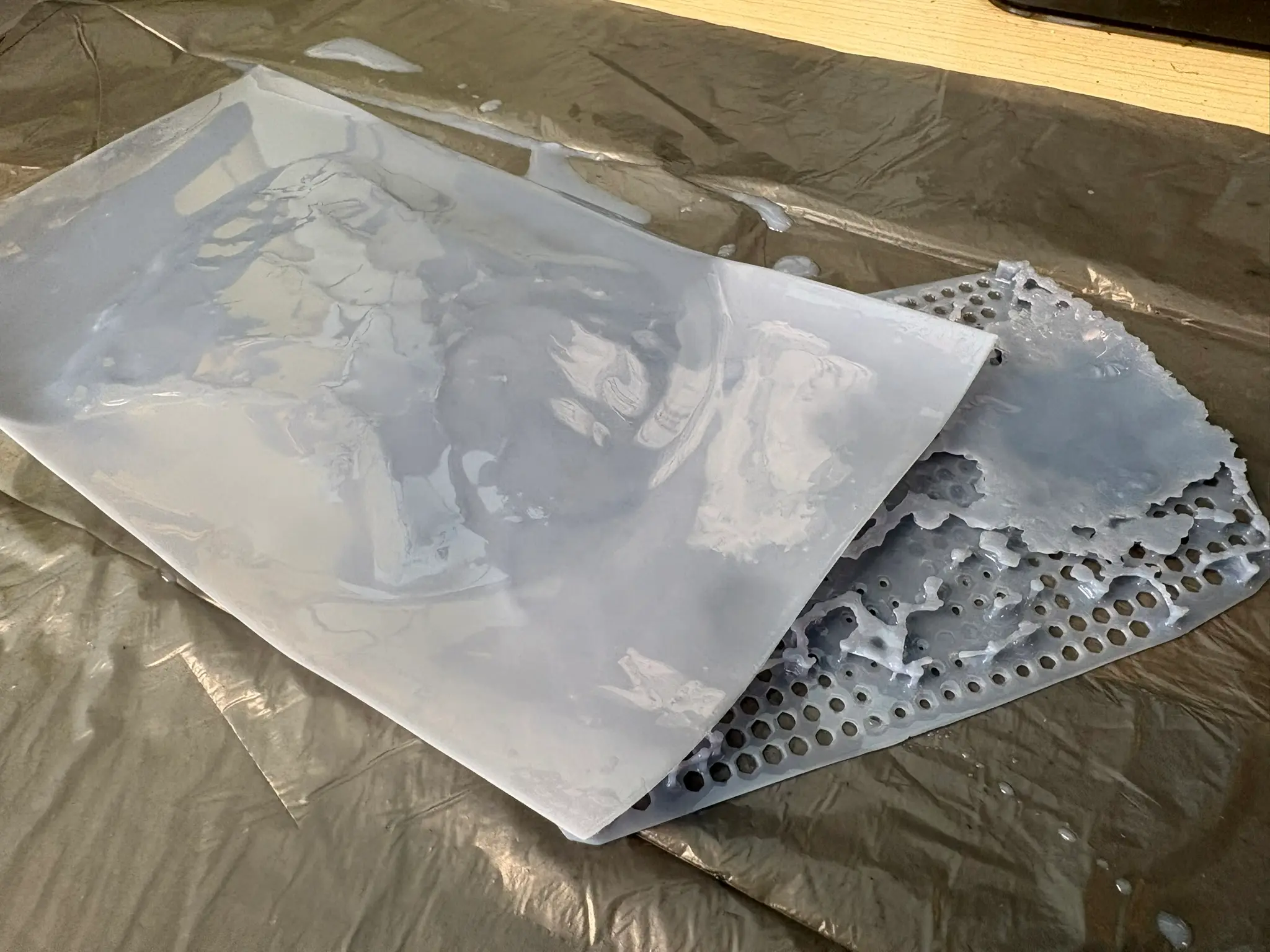 Imaged of a failed resin print.